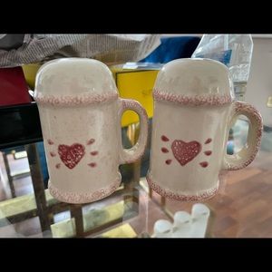 Loomco Red Heart Salt & Pepper Shakers